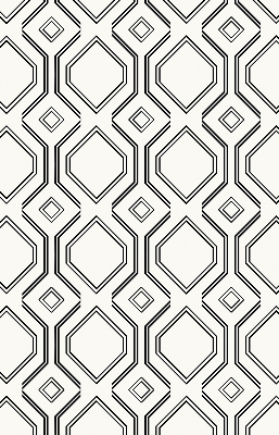 Roller blind for large window Rhombus illusion