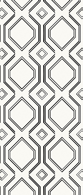 Roller blind for large window Rhombus illusion