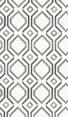 Roller blind for large window Rhombus illusion