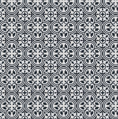 Fabric roller blind Portuguese tile