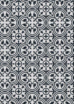 Fabric roller blind Portuguese tile