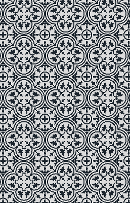 Fabric roller blind Portuguese tile