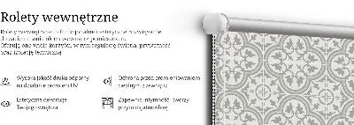 Modern roller blind Portuguese tile