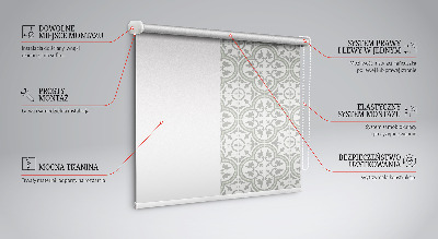 Modern roller blind Portuguese tile