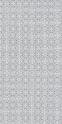 Roller blind for large window Portuguese tile