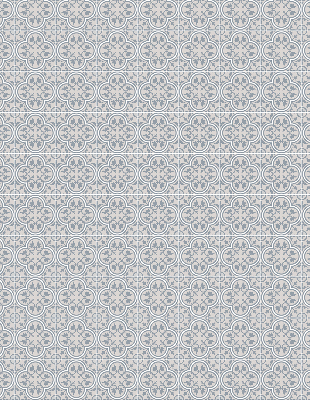 Roller blind for large window Portuguese tile