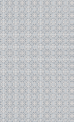 Roller blind for large window Portuguese tile