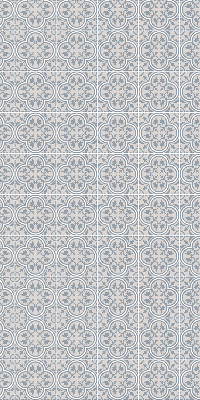 Roller blind for large window Portuguese tile