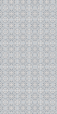 Roller blind for large window Portuguese tile
