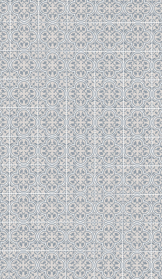 Roller blind for large window Portuguese tile