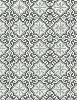 Fabric roller blind Moroccan tile