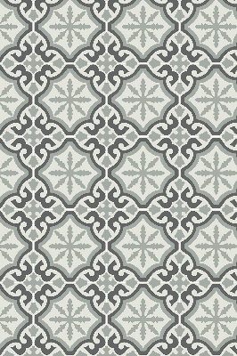Fabric roller blind Moroccan tile