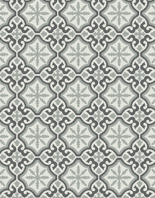 Fabric roller blind Moroccan tile