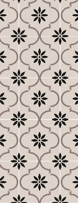Modern roller blind Moroccan flower-shaped tile