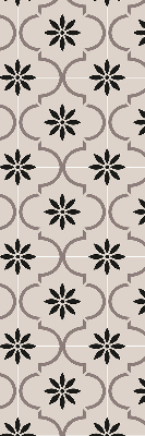 Modern roller blind Moroccan flower-shaped tile