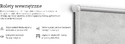Roller blind for large window Smoke