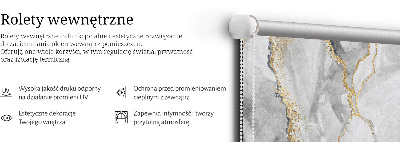 Fabric roller blind Gray marble