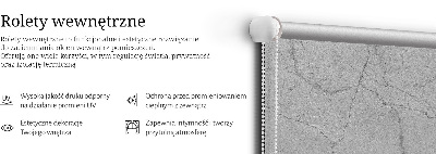 Roller blind for large window Gray marble