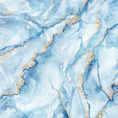 Modern roller blind Blue marble