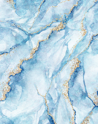 Modern roller blind Blue marble