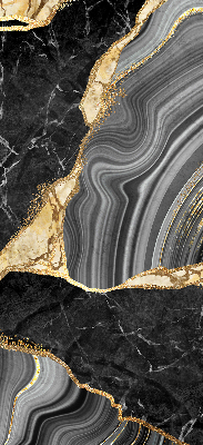 Fabric roller blind Black marble