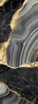 Fabric roller blind Black marble
