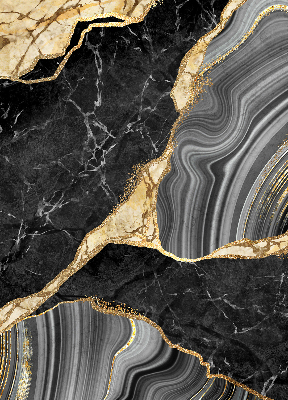 Fabric roller blind Black marble