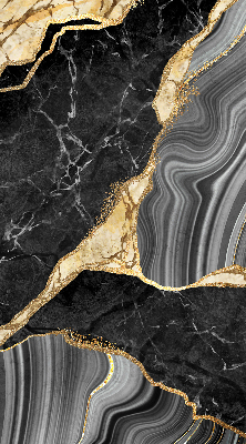 Fabric roller blind Black marble