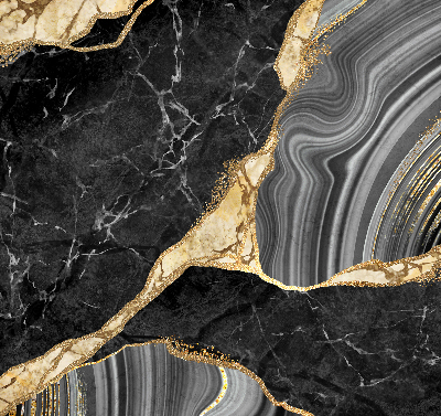 Fabric roller blind Black marble