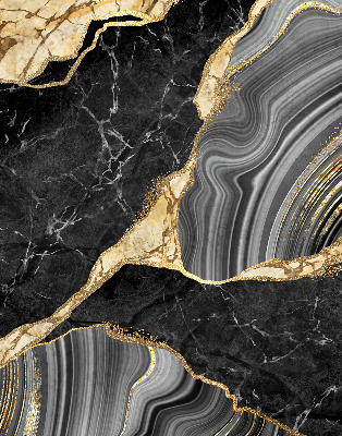 Fabric roller blind Black marble