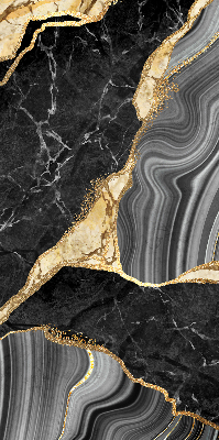 Fabric roller blind Black marble