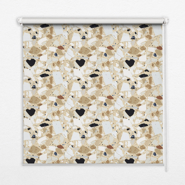 Modern roller blind Light granite