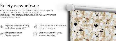Modern roller blind Light granite