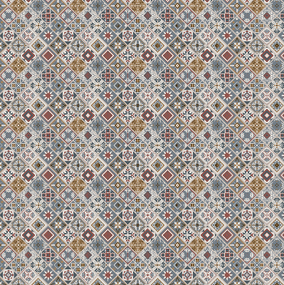 Roller blind for large window Decorative rhombuses