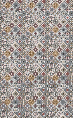 Roller blind for large window Decorative rhombuses
