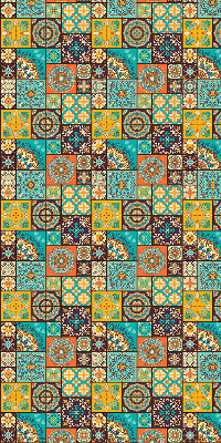 Fabric roller blind Colorful mandala