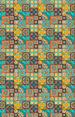 Fabric roller blind Colorful mandala