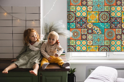 Fabric roller blind Colorful mandala