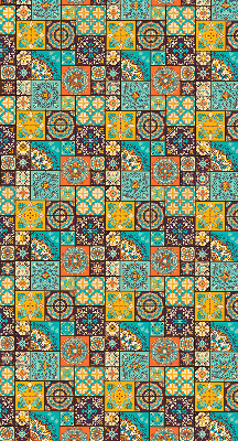 Fabric roller blind Colorful mandala