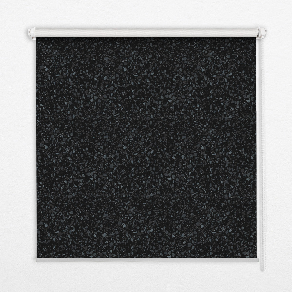Fabric roller blind Elements on a black background