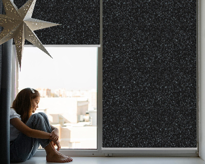 Fabric roller blind Elements on a black background