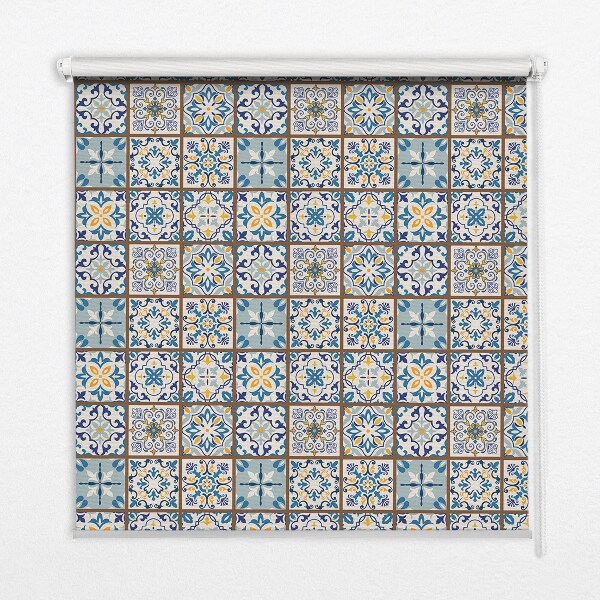 Roller blind for large window Mandala