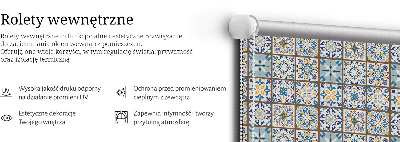 Roller blind for large window Mandala