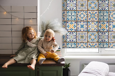 Roller blind for large window Mandala