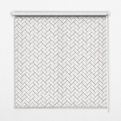 Fabric roller blind Rectangle next to rectangle