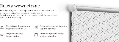 Fabric roller blind Rectangle next to rectangle