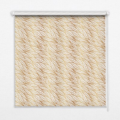 Roller blind for large window Golden leaves