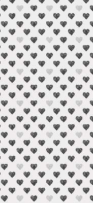 Fabric roller blind Dark Hearts