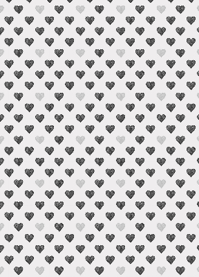 Fabric roller blind Dark Hearts