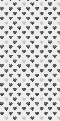 Fabric roller blind Dark Hearts
